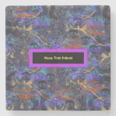 Noem je vergif marmer stenen onderzetter (Voorkant)