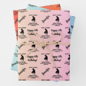 Noem Leeftijd gewoon een meisje dat van kwart paar Inpakpapier Vel (In situ)