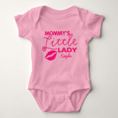 Noem mama's kleine dame. romper (Voorkant)
