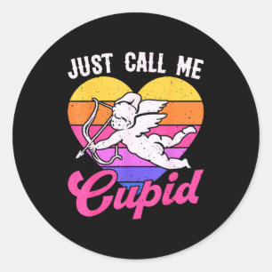 Noem Me Alleen Cupido Valentijn Lief Cute Pijl Har Ronde Sticker