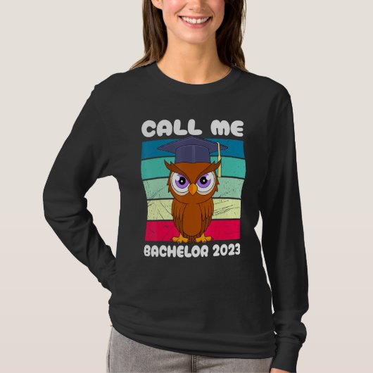 Noem me bachelor 2023 studie graad bachelor t-shirt (Voorkant)