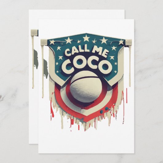 Noem me Coco Noem me Kampioen Kaart (Voorkant / Achterkant)