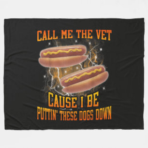 Noem me de dierenarts want ik ben grappig hard het fleece deken