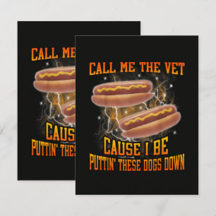 Noem me de dierenarts want ik ben grappig hard het kaart
