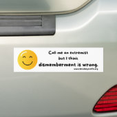 Noem me een extremist bumpersticker (Op auto)