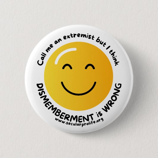Noem me een extremist ronde button 5,7 cm (Voorkant)