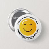 Noem me een extremist ronde button 5,7 cm (Voorkant /achterkant)