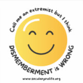 Noem me een extremist sticker (Voorkant)