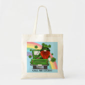 Noem me een gelukkig Iers budget Tote Bag (Voorkant)