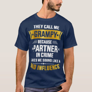 Noem me een grammaticale partner misdadige invloed t-shirt
