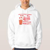 Noem me een plotverslaafde met een frappe probleem hoodie (Voorkant)