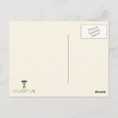 Noem me geen honingbadass Honey Badger Yellow Art. Briefkaart (Achterkant)