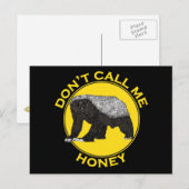 Noem me geen honingbadger Funny Badass Animal Art Briefkaart (Voorkant / Achterkant)