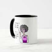 Noem me geen schatje, hersenloze twit mok (Voorkant links)