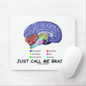 Noem me gewoon Brainy (Anatomical Brain Attitude) Muismat (Met muis)