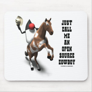 Noem me gewoon een open source cowboy (Duke Java) Muismat