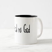 Noem me gewoon GOD - mok koffie en thee (Voorkant rechts)