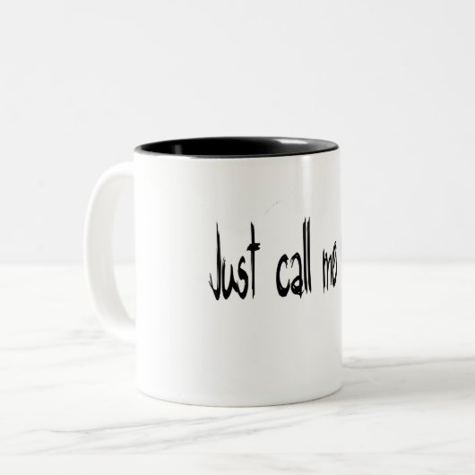 Noem me gewoon GOD - mok koffie en thee (Voorkant links)