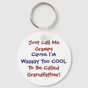 Noem me gewoon Grmaps Cool Grandfather Sleutelhang Sleutelhanger