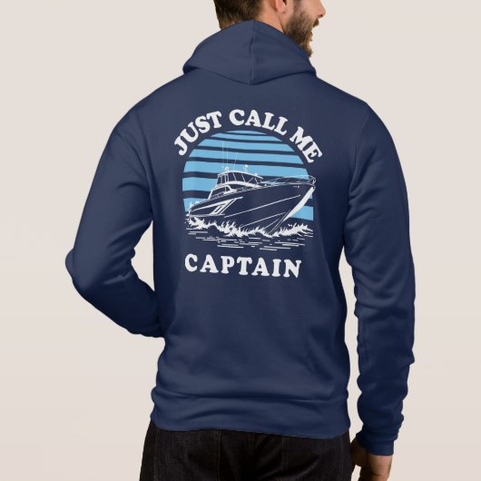 Noem me gewoon kapitein | Offerte zeeman Hoodie (Achterkant)