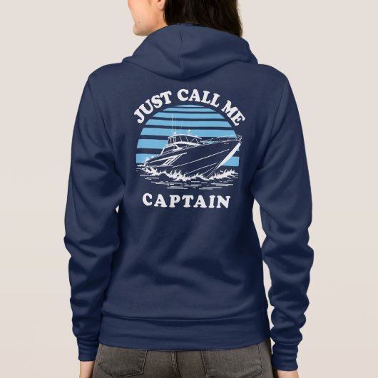 Noem me gewoon kapitein | Offerte zeeman Hoodie (Achterkant)