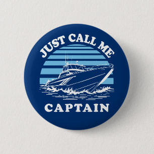 Noem me gewoon kapitein Offerte zeeman Ronde Button 5,7 Cm