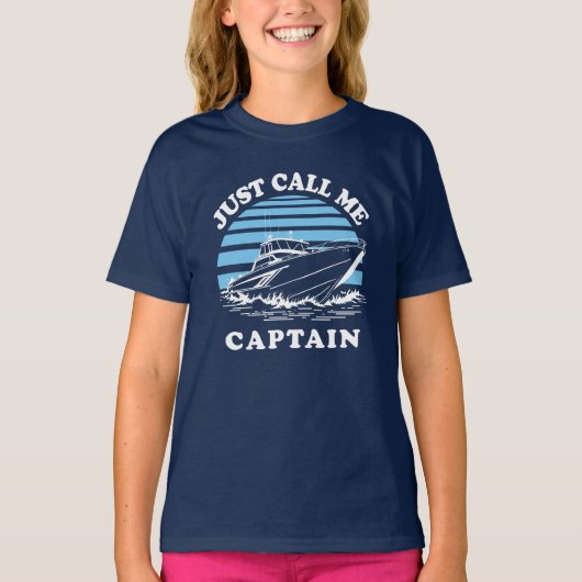 Noem me gewoon kapitein | Offerte zeeman T-shirt (Voorkant)