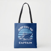 Noem me gewoon kapitein | Offerte zeeman Tote Bag (Voorkant)