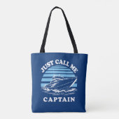 Noem me gewoon kapitein | Offerte zeeman Tote Bag (Achterkant)