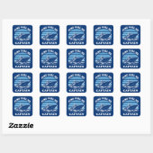 Noem me gewoon kapitein | Offerte zeeman Vierkante Sticker (Vel)