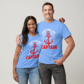 Noem me gewoon Kapitein Zeilboot Anker Boa T-shirt (Unisex)