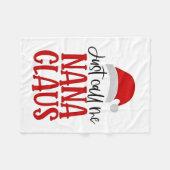 Noem me gewoon Nana Claus Kerstmoeder Fleece Deken (Voorkant (Horizontaal))