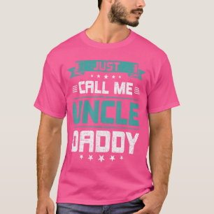 Noem me gewoon Oom Vader Oom familie vintage trui T-shirt