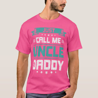 Noem me gewoon Oom Vader Oom familie vintage trui T-shirt