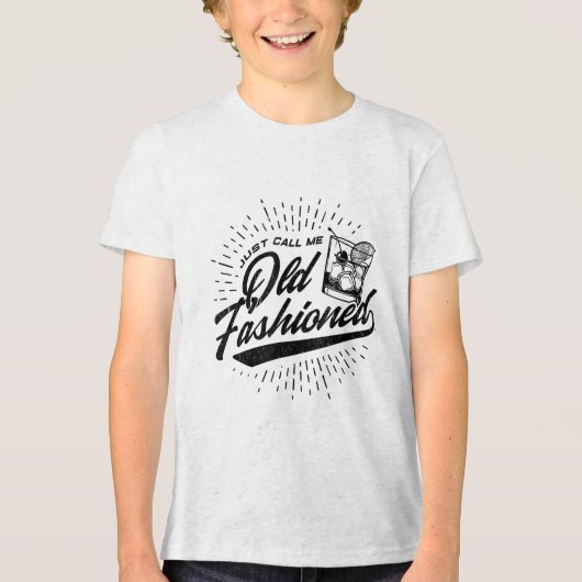 Noem me gewoon ouderwets 1 Tri-Blend shirt (Voorkant)
