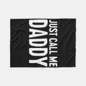 Noem me gewoon papa Shirt papa Mannen Vaderdag Fleece Deken (Voorkant (Horizontaal))