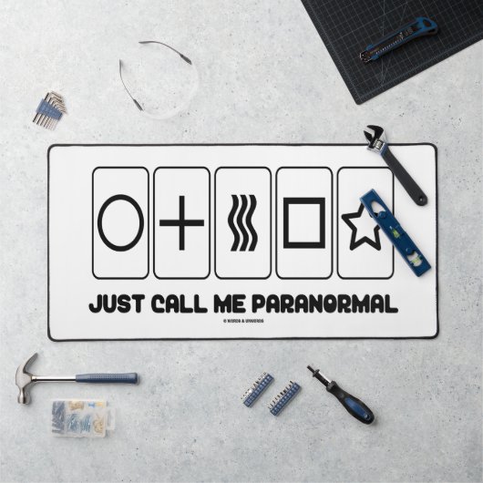 Noem me gewoon paranormale Zener Kaarten Bureaumat (Werkstation)