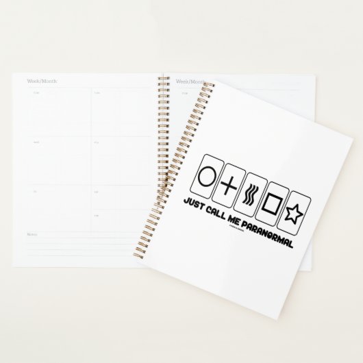 Noem me gewoon paranormale Zener Kaarten Planner (Display)