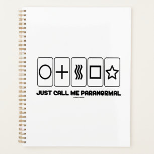 Noem me gewoon paranormale Zener Kaarten Planner