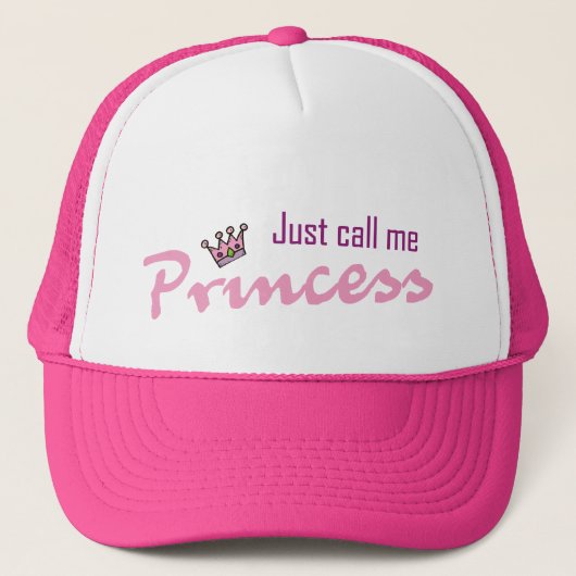 Noem me gewoon prinses trucker pet (Voorkant)
