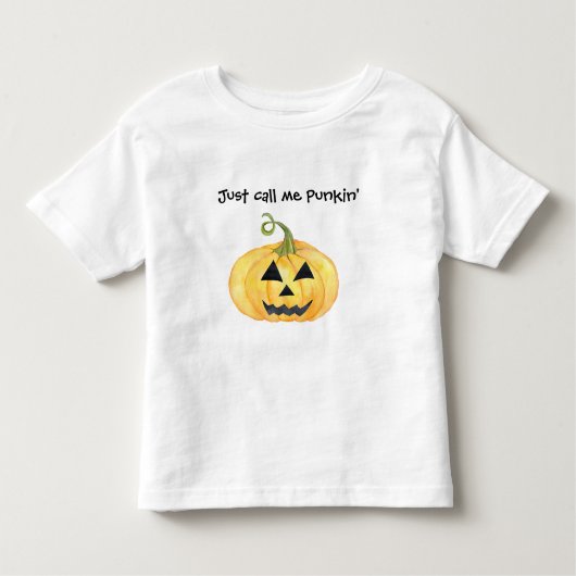 Noem me gewoon Punkin' Jack O'lantern Kinder Shirts (Voorkant)