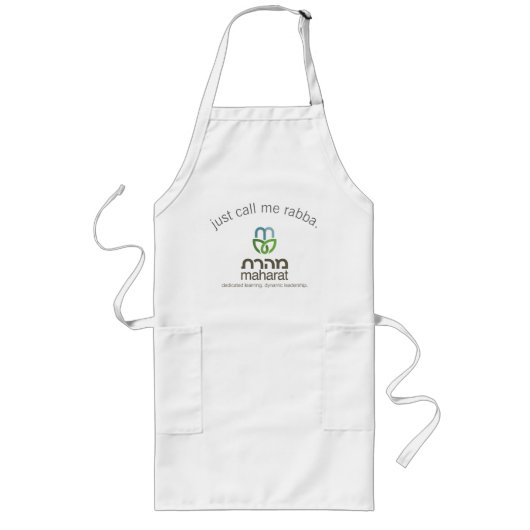 Noem me gewoon Rabba Apron Lang Schort (Voorkant)