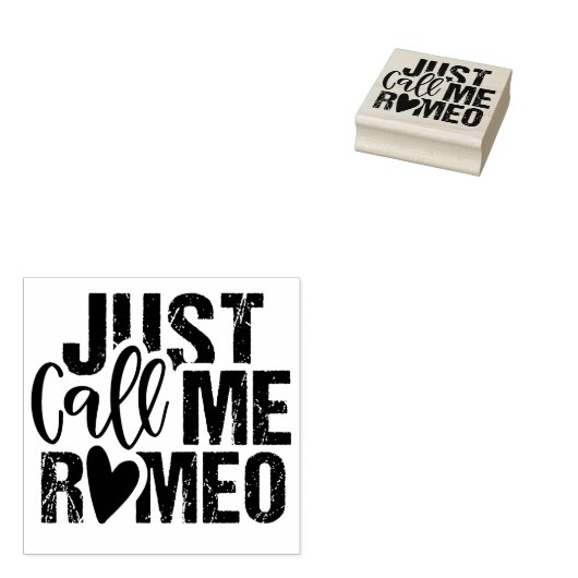 Noem me gewoon Romeo Rubberstempel (Gestempeld)
