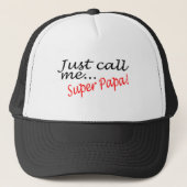 Noem me gewoon Super Papa Trucker Pet (Voorkant)