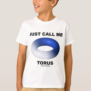 Noem me gewoon Torus (Blue Torus Topology) T-shirt