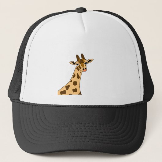 Noem me Giraffe, ik ben genoeg van gras. Trucker Pet (Voorkant)