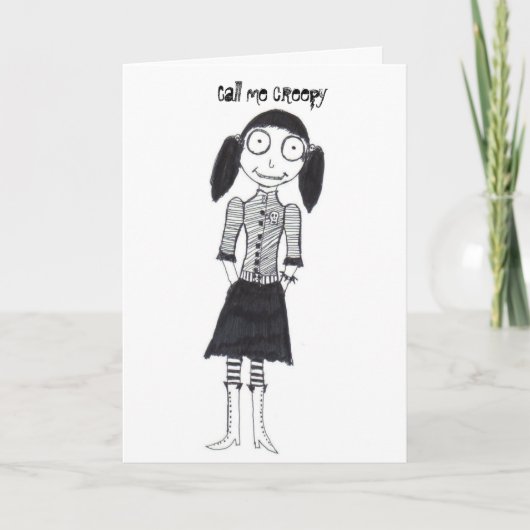 Noem me griezelig kaart (Voorkant)