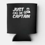 Noem me kapitein-boot minnaar blikjeskoeler (Voorkant)