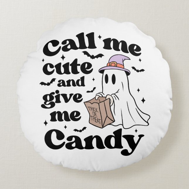 Noem me lief en geef me snoep rond kussen (Voorkant)