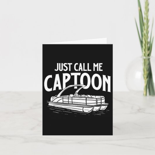 Noem me maar Captoon - Boot Eigenaar Zeilen Varend Kaart (Voorkant)
